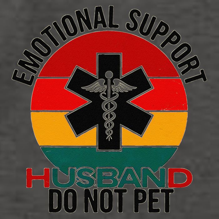 Emotional Support Husband Do Not Pet Funny women Vector Backpack