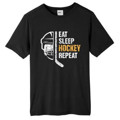 Eat Sleep Hockey Repeat Hockey Funny Ice Hockey Tall Fusion ChromaSoft Performance T-Shirt