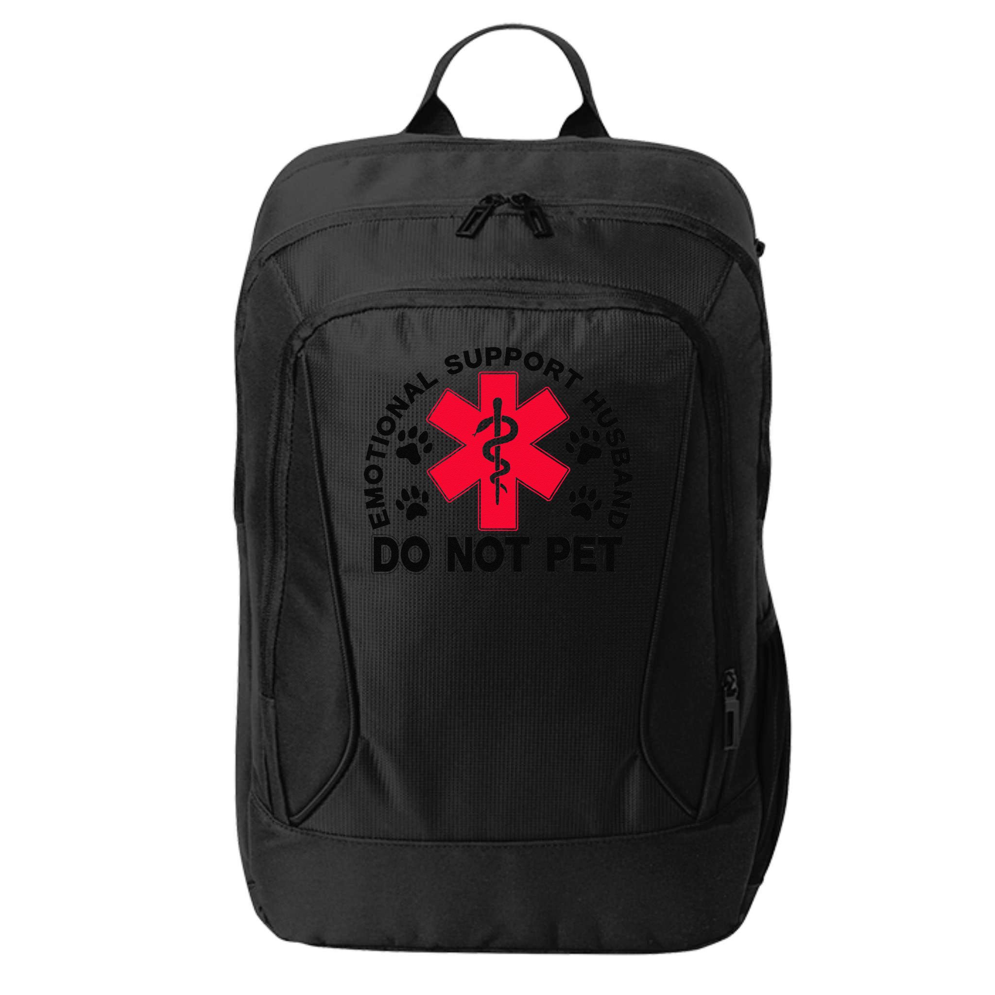 Emotional Support Husband Do Not Pet City Backpack
