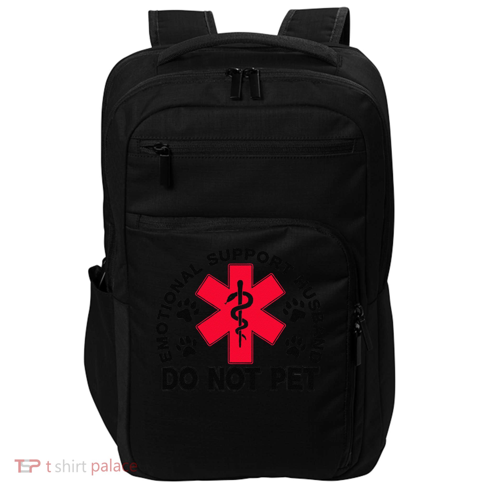 Emotional Support Husband Do Not Pet Impact Tech Backpack