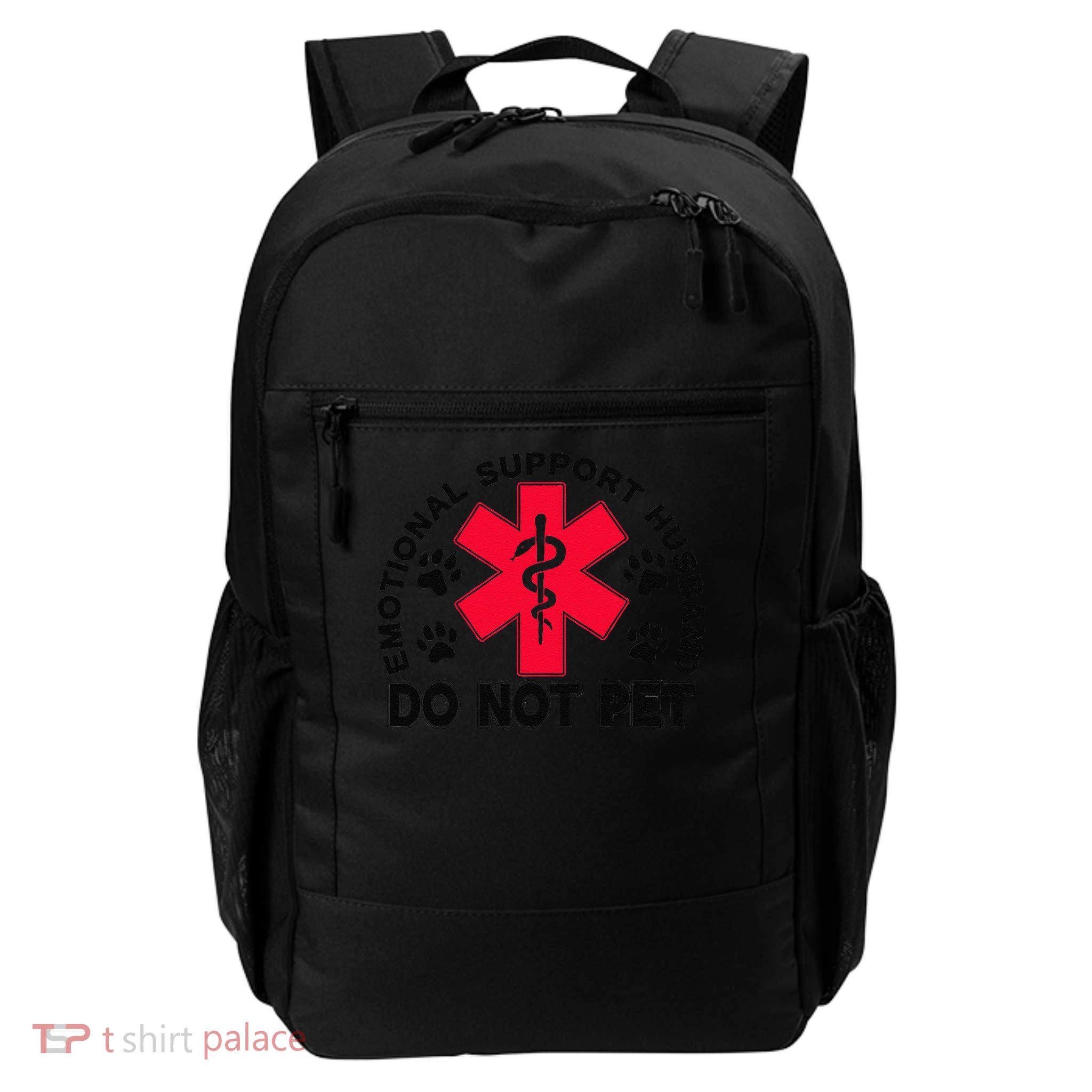 Emotional Support Husband Do Not Pet Backpack