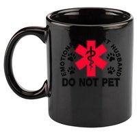 Emotional Support Husband Do Not Pet 11oz C Handle Ceramic Mug