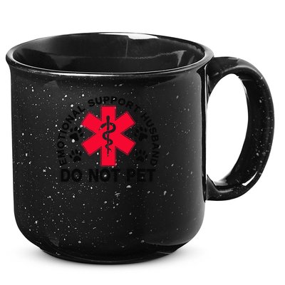 Emotional Support Husband Do Not Pet 15oz Campfire Ceramic Mug