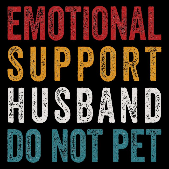 Emotional Support Husband Do Not Pet Funny Husbands 16 in Basic Backpack