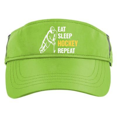 Eat Sleep Hockey Repeat Ice Hockey Adult Drive Performance Visor