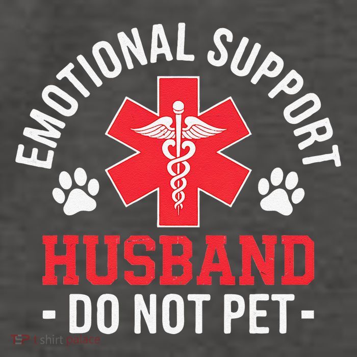 Emotional Support Husband Do Not Pet Vector Backpack