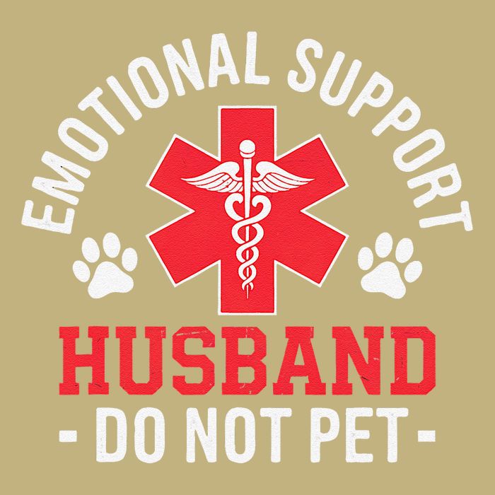 Emotional Support Husband Do Not Pet Long Sleeve Shirt