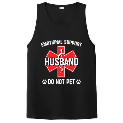 Emotional Support Husband Do Not Pet Couple Humor Dog Lover PosiCharge Competitor Tank