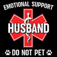 Emotional Support Husband Do Not Pet Couple Humor Dog Lover Wool Snapback Cap