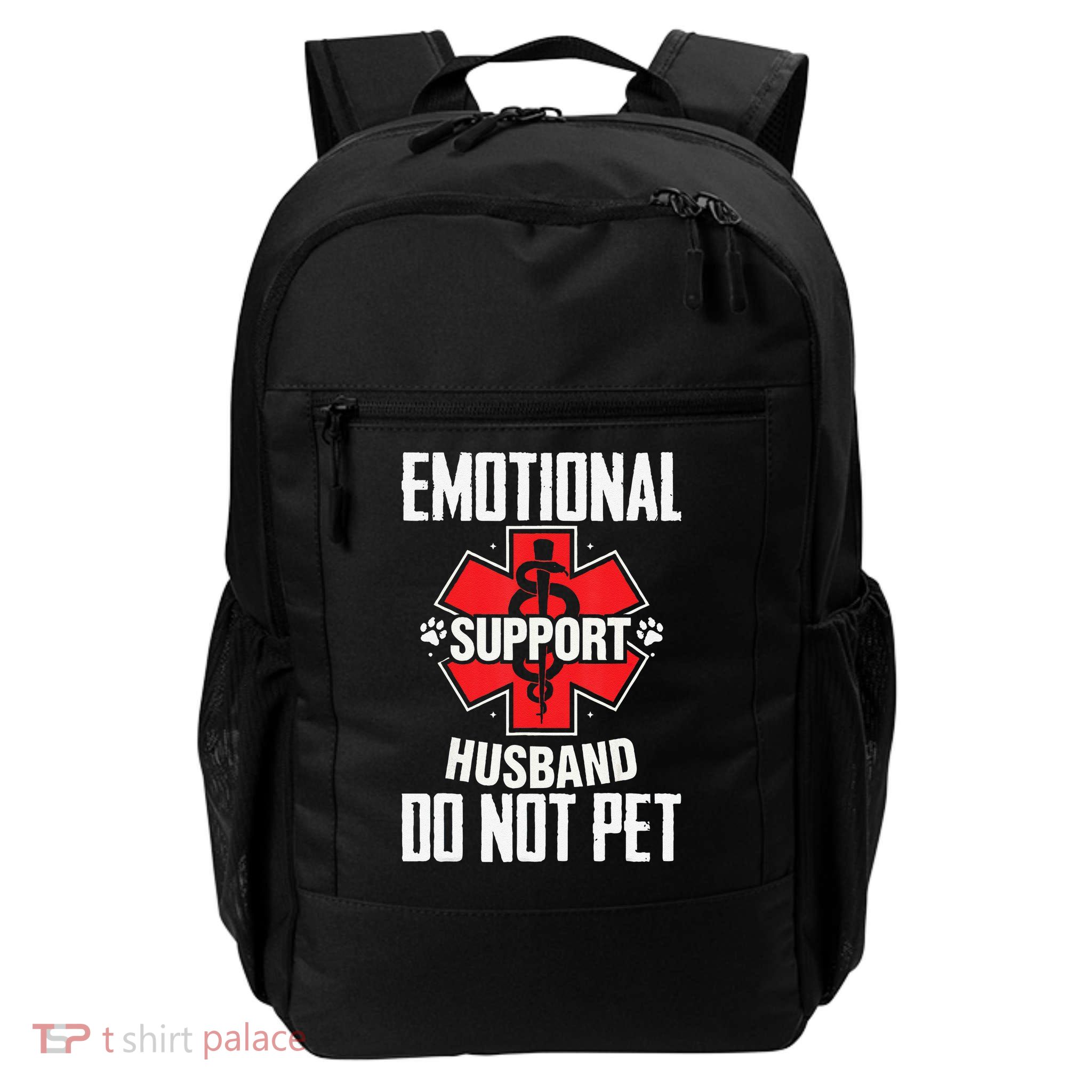 Emotional Support Husband Do Not Pet Backpack