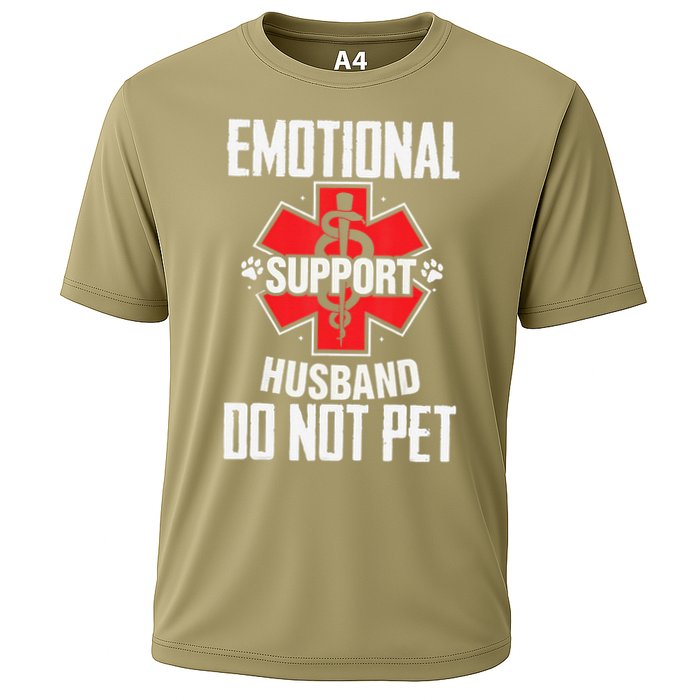 Emotional Support Husband Do Not Pet Cooling Performance Crew T-Shirt