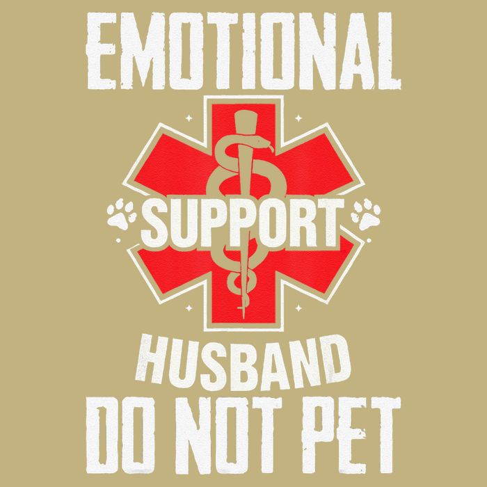 Emotional Support Husband Do Not Pet Sustainable Beanie