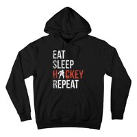 Eat Sleep Hockey Repeat Ice Hockey Hoodie