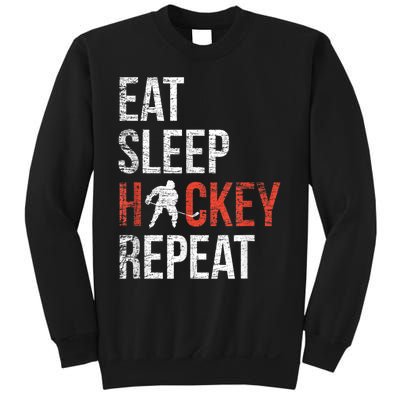 Eat Sleep Hockey Repeat Ice Hockey Sweatshirt