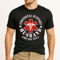 Emotional Support Husband Do Not Pet Funny Husband Cooling Performance Crew T-Shirt