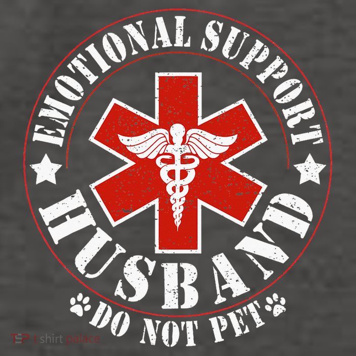 Emotional Support Husband Do Not Pet Funny Husband Vector Backpack