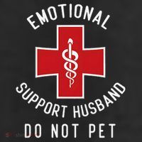 Emotional Support Husband Do Not Pet Funny 25L Jumbo Tote