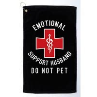 Emotional Support Husband Do Not Pet Funny Golf Towel
