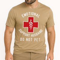 Emotional Support Husband Do Not Pet Funny Cooling Performance Crew T-Shirt