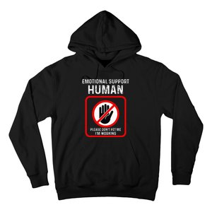 Emotional Support Human Halloween Costume Do Not Pet Me Hoodie