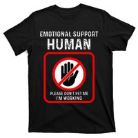 Emotional Support Human Halloween Costume Do Not Pet Me T-Shirt