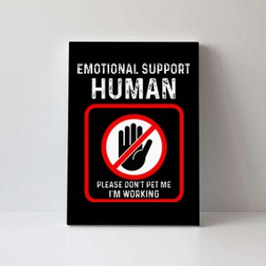 Emotional Support Human Halloween Costume Do Not Pet Me Canvas