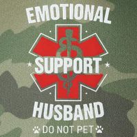 Emotional Support Husband Do Not Pet Legacy Tie Dye Trucker Hat