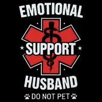 Emotional Support Husband Do Not Pet Sweatshirt
