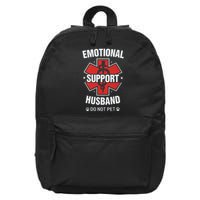 Emotional Support Husband Do Not Pet 16 in Basic Backpack