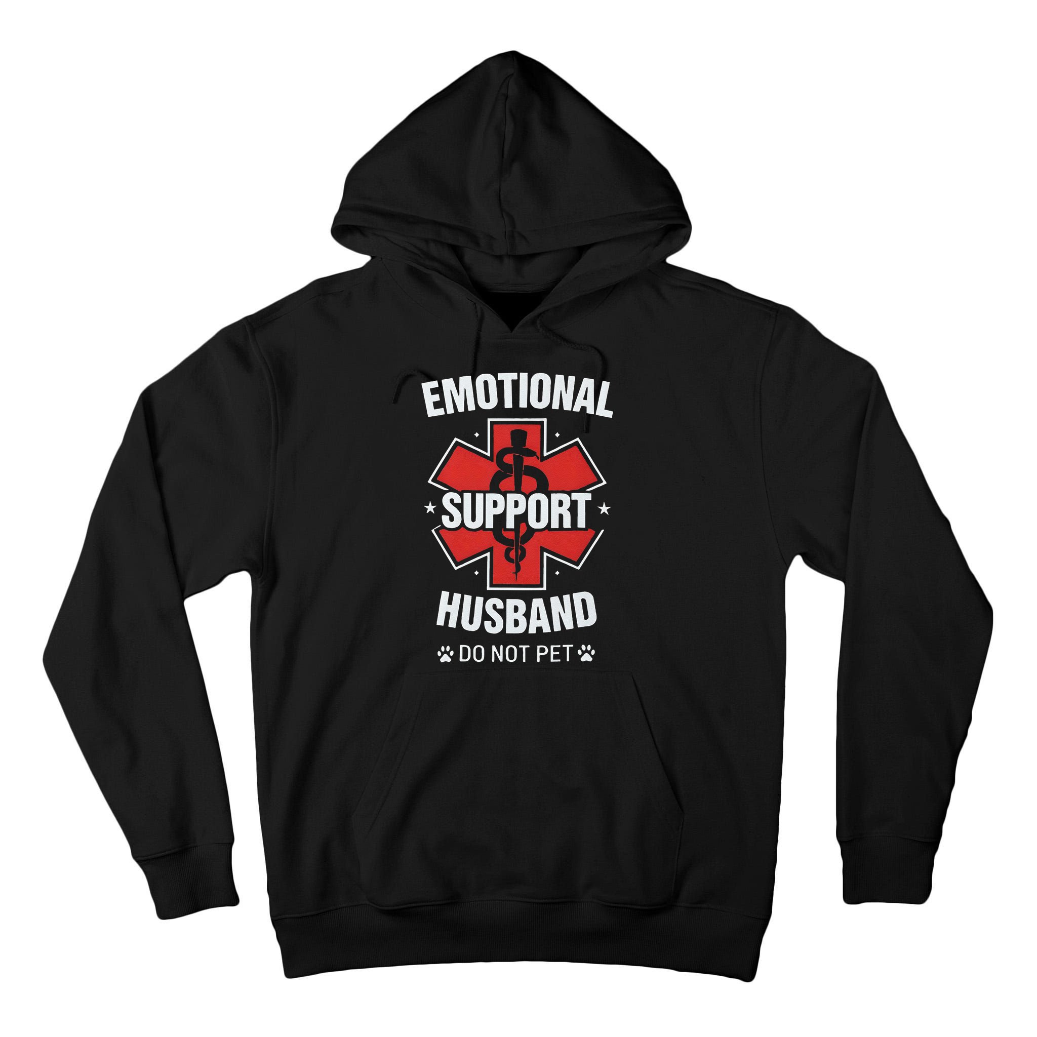 Emotional Support Husband Do Not Pet Tall Hoodie