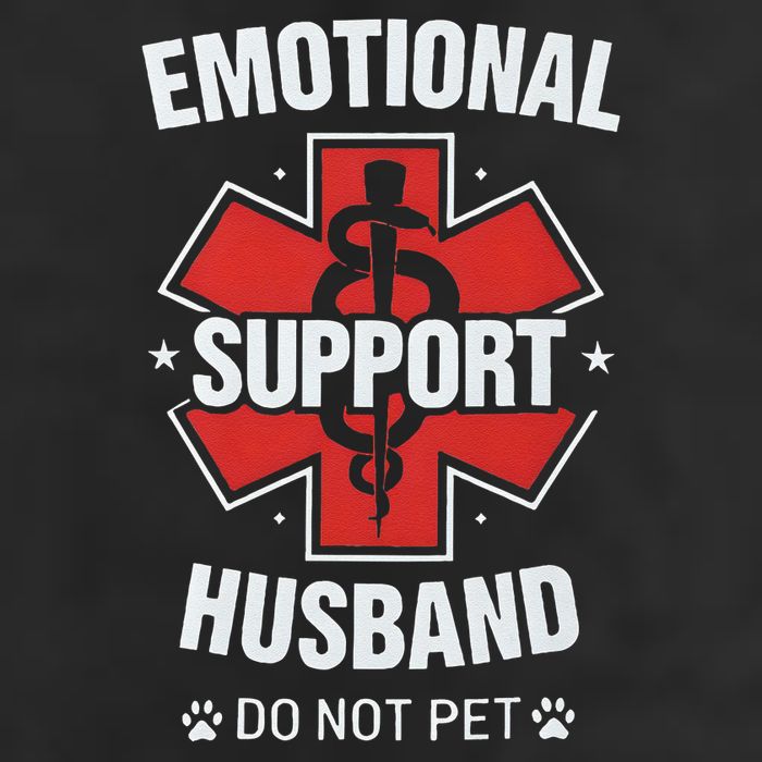 Emotional Support Husband Do Not Pet Golf Towel