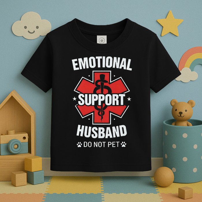 Emotional Support Husband Do Not Pet Toddler T-Shirt