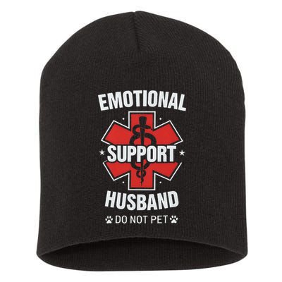 Emotional Support Husband Do Not Pet Short Acrylic Beanie