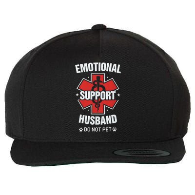 Emotional Support Husband Do Not Pet Wool Snapback Cap