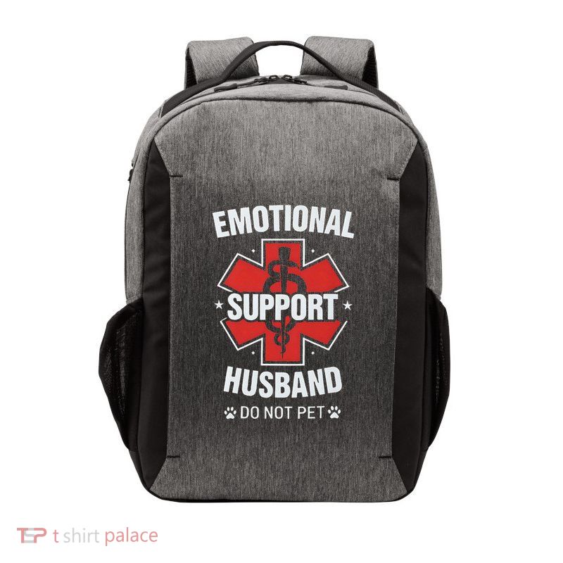 Emotional Support Husband Do Not Pet Vector Backpack
