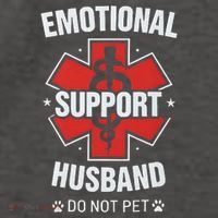 Emotional Support Husband Do Not Pet Vector Backpack