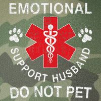Emotional Support Husband Do Not Pet Legacy Tie Dye Trucker Hat