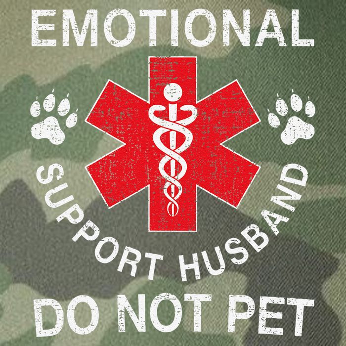 Emotional Support Husband Do Not Pet Legacy Tie Dye Trucker Hat