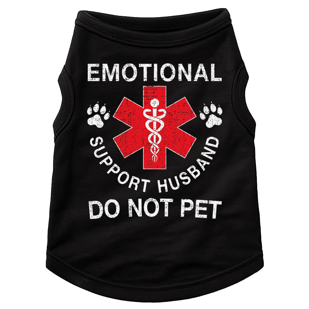 Emotional Support Husband Do Not Pet Doggie Tank
