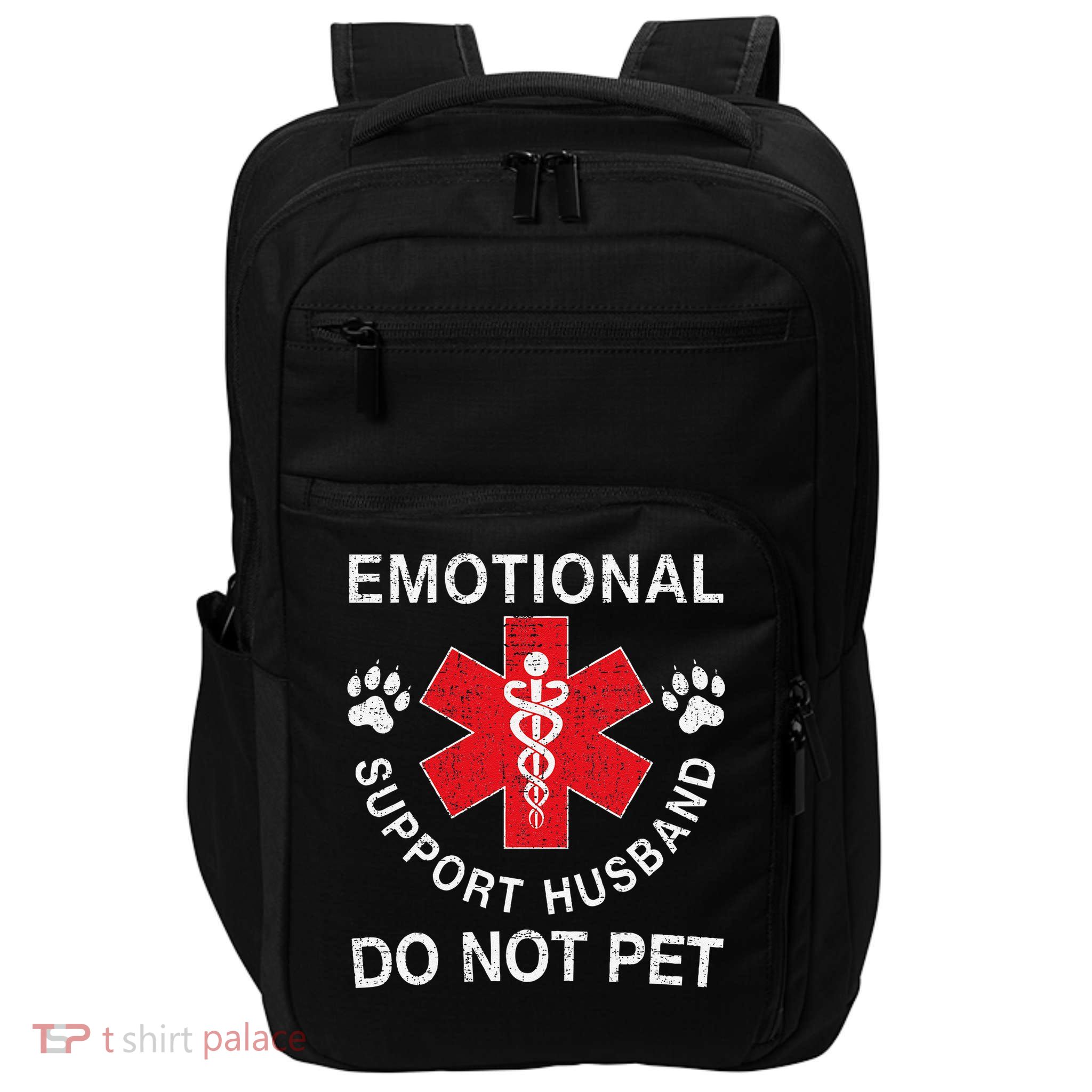 Emotional Support Husband Do Not Pet Impact Tech Backpack