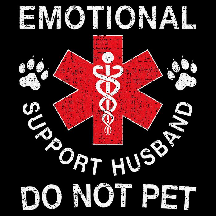 Emotional Support Husband Do Not Pet 16 in Basic Backpack