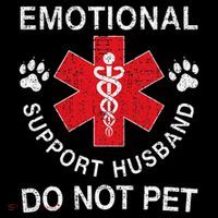 Emotional Support Husband Do Not Pet Womens T-Shirt