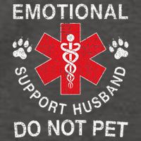 Emotional Support Husband Do Not Pet Vector Backpack