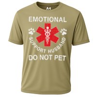 Emotional Support Husband Do Not Pet Cooling Performance Crew T-Shirt
