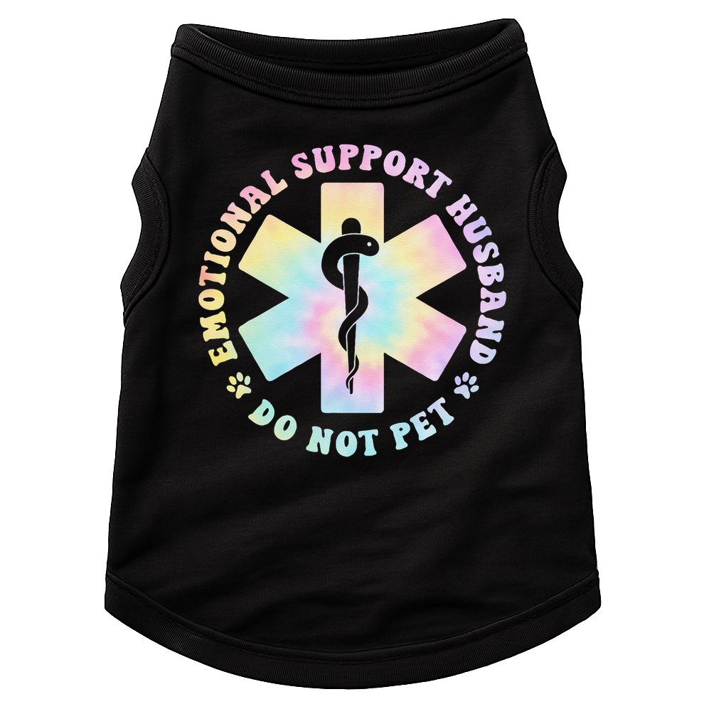 Emotional Support Husband Do Not Pet Funny Doggie Tank