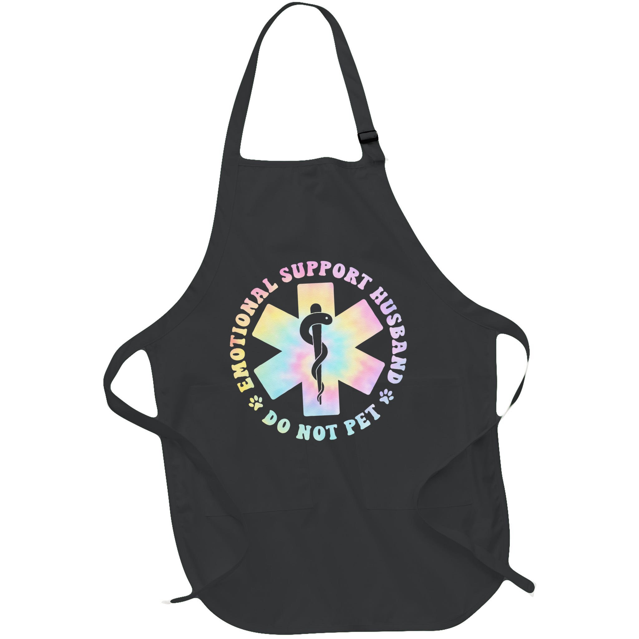 Emotional Support Husband Do Not Pet Funny Apron