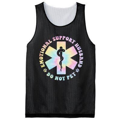 Emotional Support Husband Do Not Pet Funny Mesh Reversible Basketball Jersey Tank