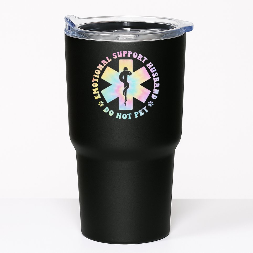 Emotional Support Husband Do Not Pet Funny Tumbler