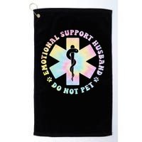 Emotional Support Husband Do Not Pet Funny Golf Towel