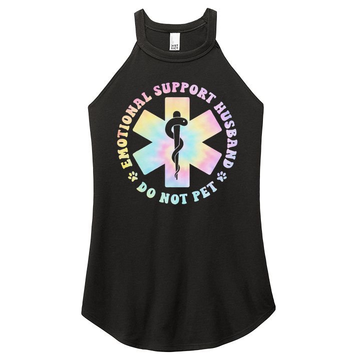 Emotional Support Husband Do Not Pet Funny Women's Perfect Tri Rocker Tank